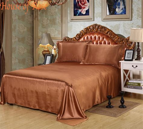 2017 Bed Sheet 30% Mulberry Silk Bedsheets King/Queen/Full/Twin Size 1pc Hotel Bed Sheets Flat ...