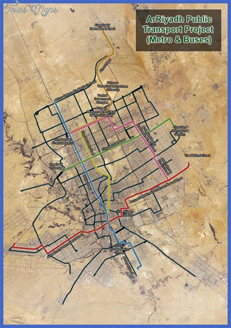 Riyadh Metro Map - ToursMaps.com