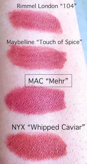 3 MAC Mehr Lipstick Dupes (With Swatches) - A Beauty Edit