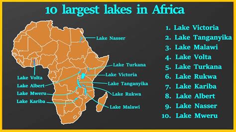 Top 10 Largest lakes in Africa - YouTube