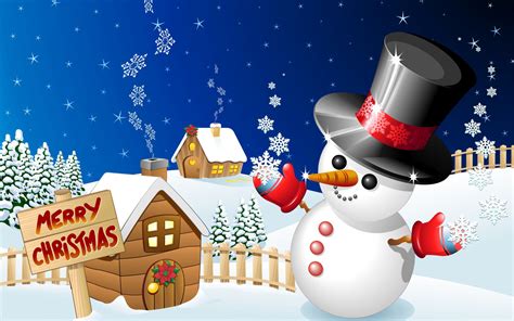 Merry Christmas Background with Snowman | Gallery Yopriceville - High-Quality Free Images and ...