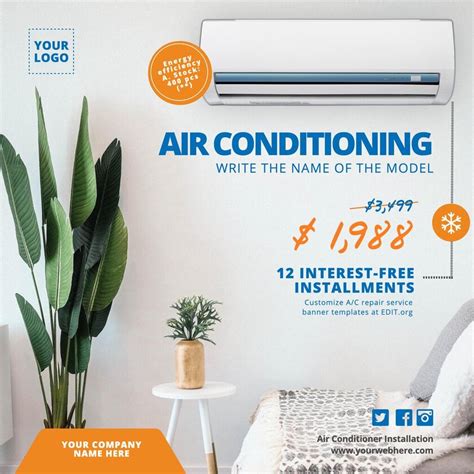 Air Conditioner Banner Designs to Edit Online