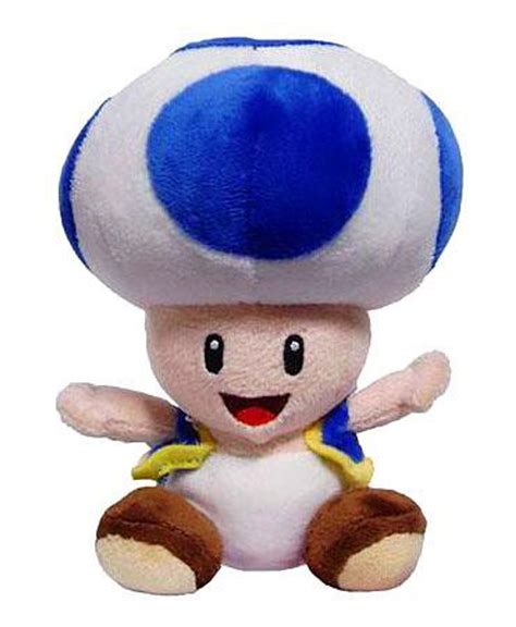 Nintendo New Super Mario Bros Wii Toad 6 Plush Blue - ToyWiz