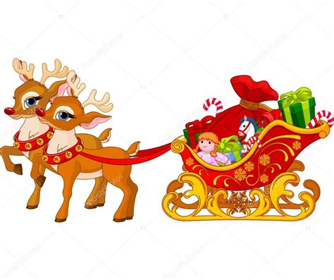 Sleigh of Santa Claus Stock Vector Image by ©Dazdraperma #16147211