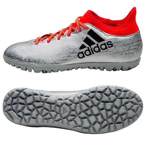 adidas X 16.3 TF Turf Futsal Soccer Cleats Football Shoes Silver/Orange ...