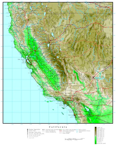 California Maps Of California California Topographic Maps California - California Topographic ...