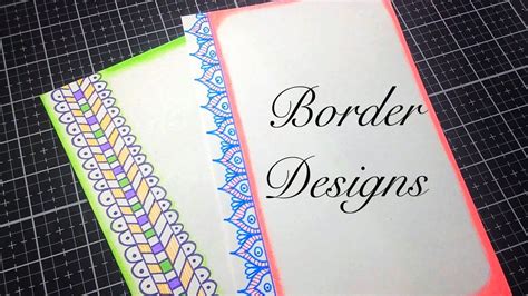 2 in 1 Simple Border Design for Project | Paper Design