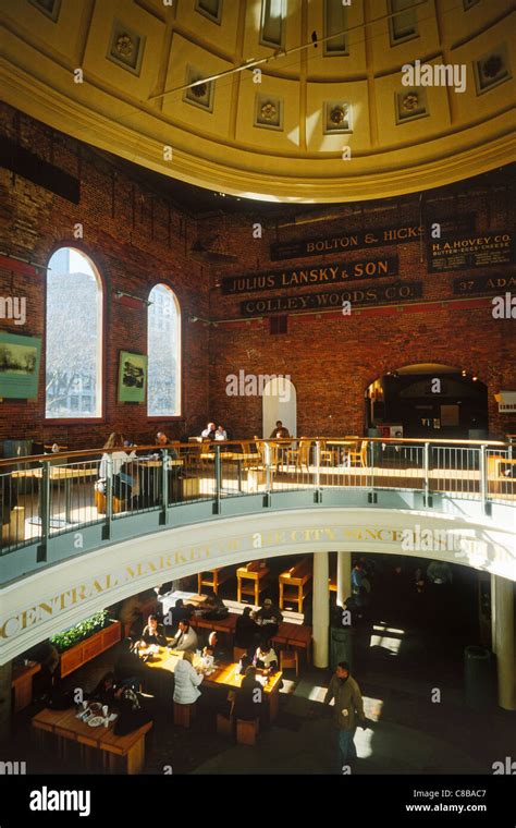 Quincy Market food hall, Boston, USA Stock Photo - Alamy