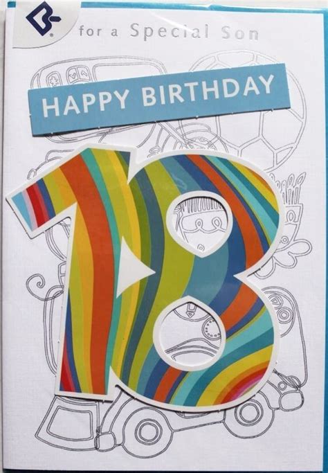 For a special Son happy 18th Birthday card, by Busquets, brand new # ...