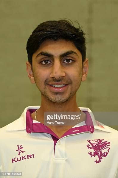 Shoaib Bashir of Somerset CCC poses for a photo during a Somerset CCC ...