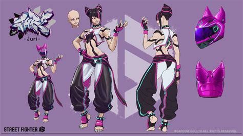 Street Fighter 6 - Juri Character Design | Street fighter art, Street ...