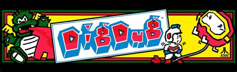 Dig Dug Dedicated Arcade Marquee – 23.6″ x 6.5″ – Arcade Marquee Dot Com