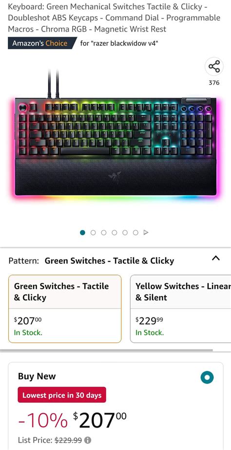 Razer Black Widow keyboard v4 Amazon deal : r/AmazonofDeals