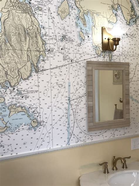 Nautical Chart Wallpaper | Nautical Map Wallpaper | Nautical Charts by NavChartArt | Map ...