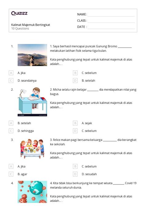 50+ lembar kerja Kata Majemuk untuk Kelas 5 di Quizizz | Gratis & Dapat Dicetak