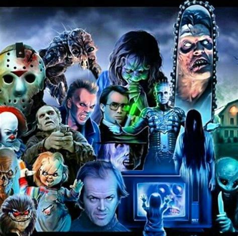 Pin by Jeff Osco on the gangs all here | Horror icons, Horror movie ...