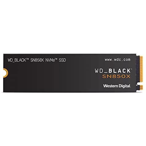 WD_BLACK SN850X 2TB NVMe M.2 SSD, M.2 2280 NVMe SSD, Gaming Expansion SSD, PCIe Gen4 NVMe, High ...