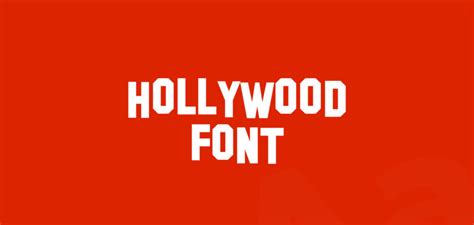 What Font Does Hollywood Sign Use? - Graphic Pie