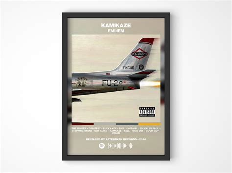 Eminem Kamikaze Album Cover Poster Eminem Kamikaze Poster - Etsy