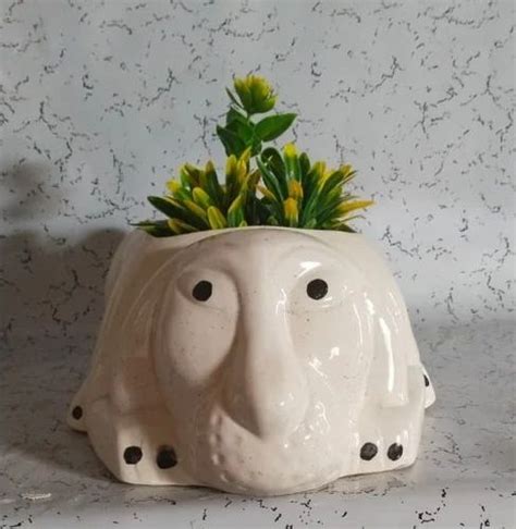 Dog Ceramic Flower Pot at Rs 165 | Khurja | ID: 2850021332062