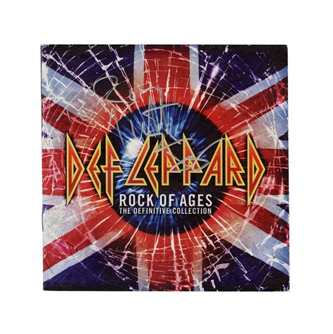 Lot Detail - Def Leppard Signed “Rock of Ages” CD Cover