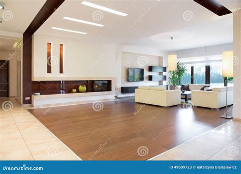 Interior of spacious house stock image. Image of elegance - 49509723