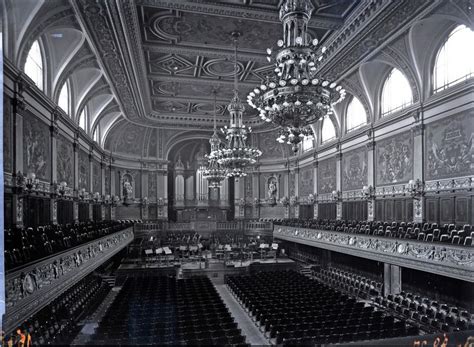 Inside the concert hall of the Gewandhaus, Leipzig | Architecture history, Concert hall ...