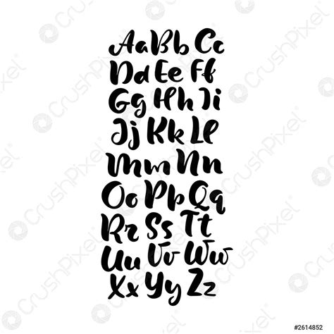 Diseño de alfabeto de letras a mano, escritura de - vector de stock 2614852 | Crushpixel