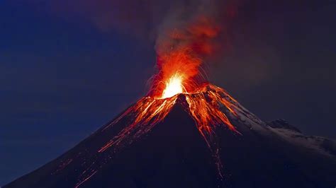 Impresionantes imágenes del volcán Tungurahua en Ecuador - YouTube