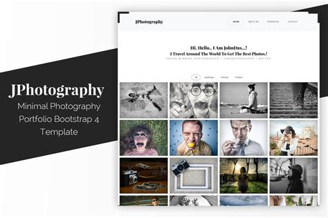 JPhotography - Minimal Photography Portfolio HTML5, Web Templates ...