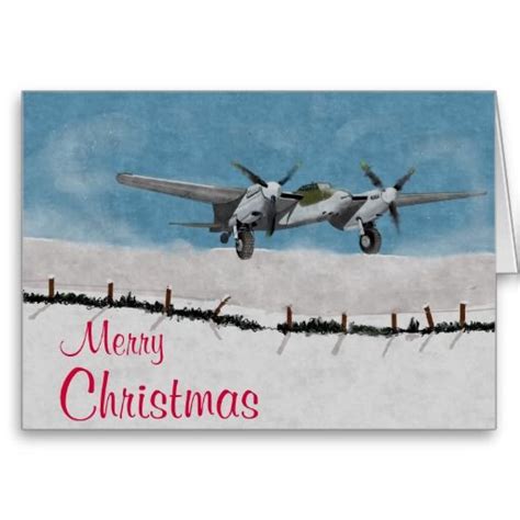 Aircraft Christmas Greetings Card | Zazzle.co.uk | Holiday design card ...