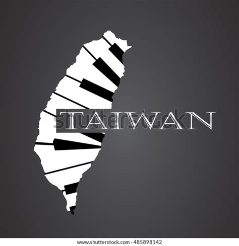 Taiwan Map Logo Made Piano Stock Vector (Royalty Free) 485898142 | Shutterstock