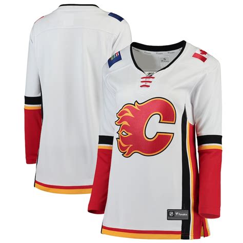 Calgary Flames Fanatics Branded Women's Away Breakaway Jersey – White