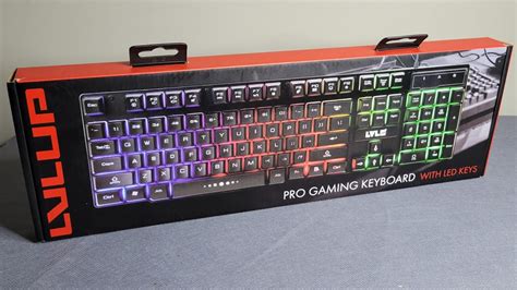 LVLUP Pro Gaming Keyboard with LED Keys Unboxing & Review - YouTube