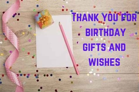 27 Thank you for Birthday Gifts and Wishes Examples - Tons of Thanks