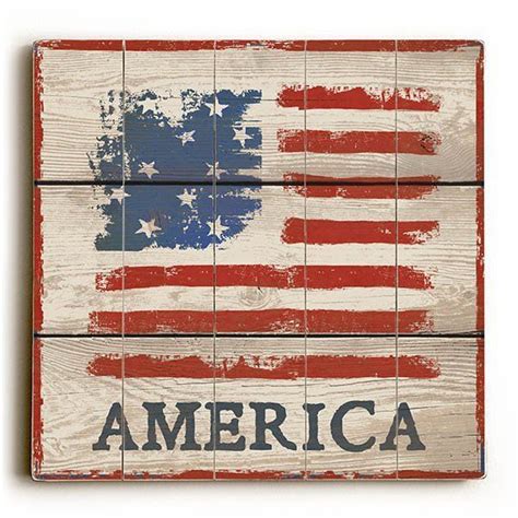 American Flag Wood Sign | American flag wall art, American flag art, American flag wood