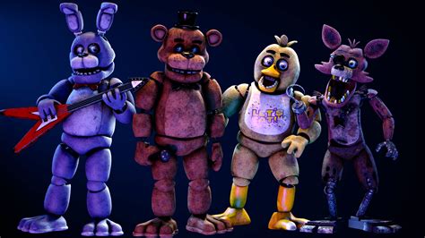 FNaF 1 Animatronics textured with Substance Painter for SFM : r ...