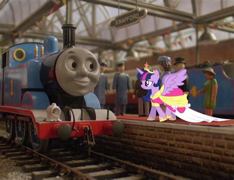 Thomas meets Princess Twilight Sparkle by LPStheforestengine on DeviantArt