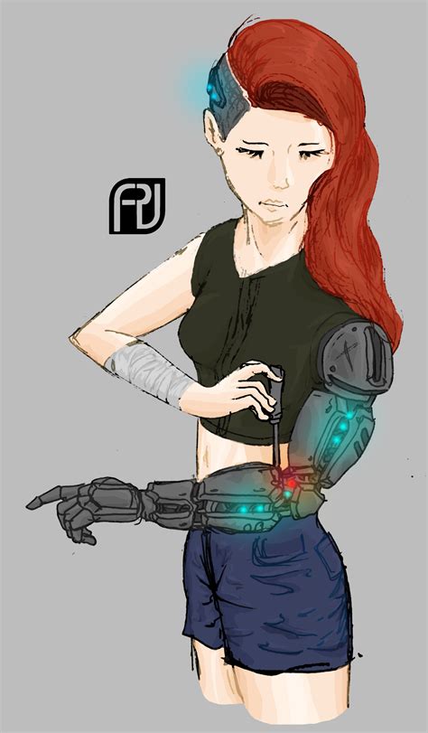 Anime Cyborg Arm Drawing