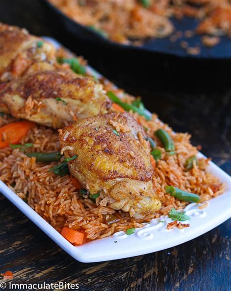 Jollof Rice and Chicken - Immaculate Bites