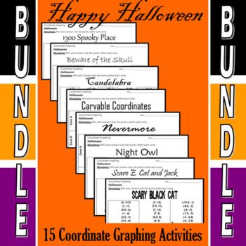 Halloween - The Big Bundle - 15 Coordinate Graphing Activities | TpT