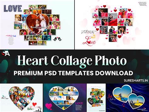 NEW HEART COLLAGE CREATIVE PSD TEMPLATES - PSDStore