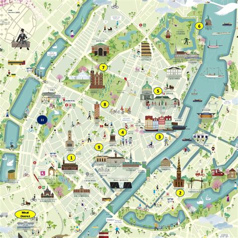 Mapa de turismo de Copenhague | Viajes | Pinterest | Copenhagen ...