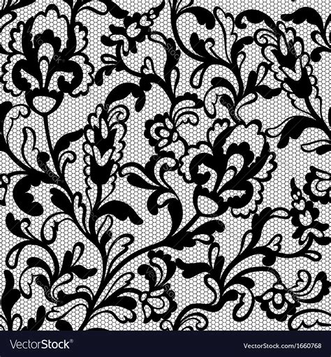 Seamless flower lace pattern Royalty Free Vector Image