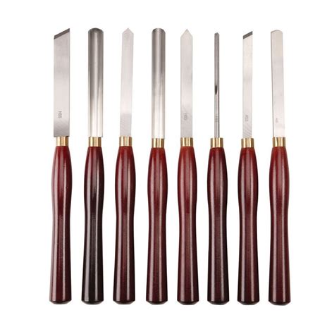 Professional High Speed Steel Wood Turning Set 8 Pc Woodturning Tools ...