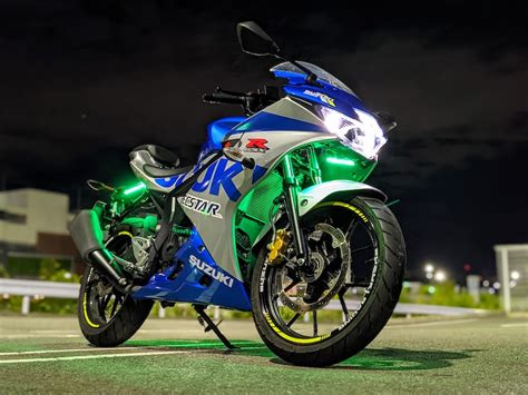 【GSX-R125】LEDテープライトを使ってカスタムしてみた！ | OBARKIN