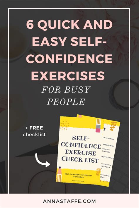 6 quick and easy self-confidence exercises for busy people