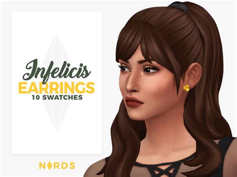 Infelicis: A Sims 4 CC Earrings