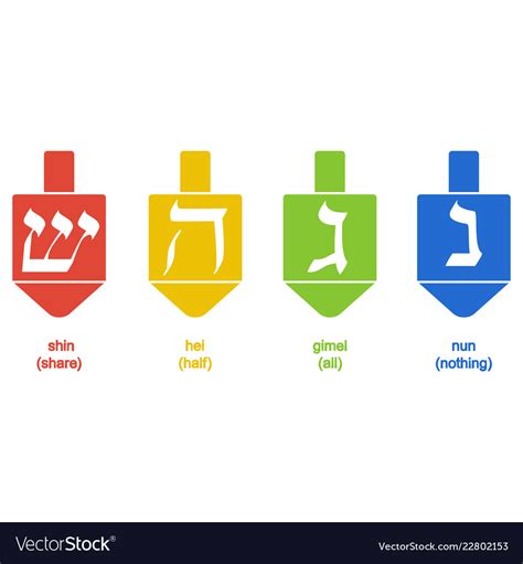 Icon with dreidel kabbalah symbol Royalty Free Vector Image