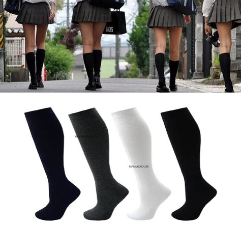 GIRLS SCHOOL UNIFORM SOCKS COTTON RICH KNEE HIGH SOCKS FOR SCHOOL ...